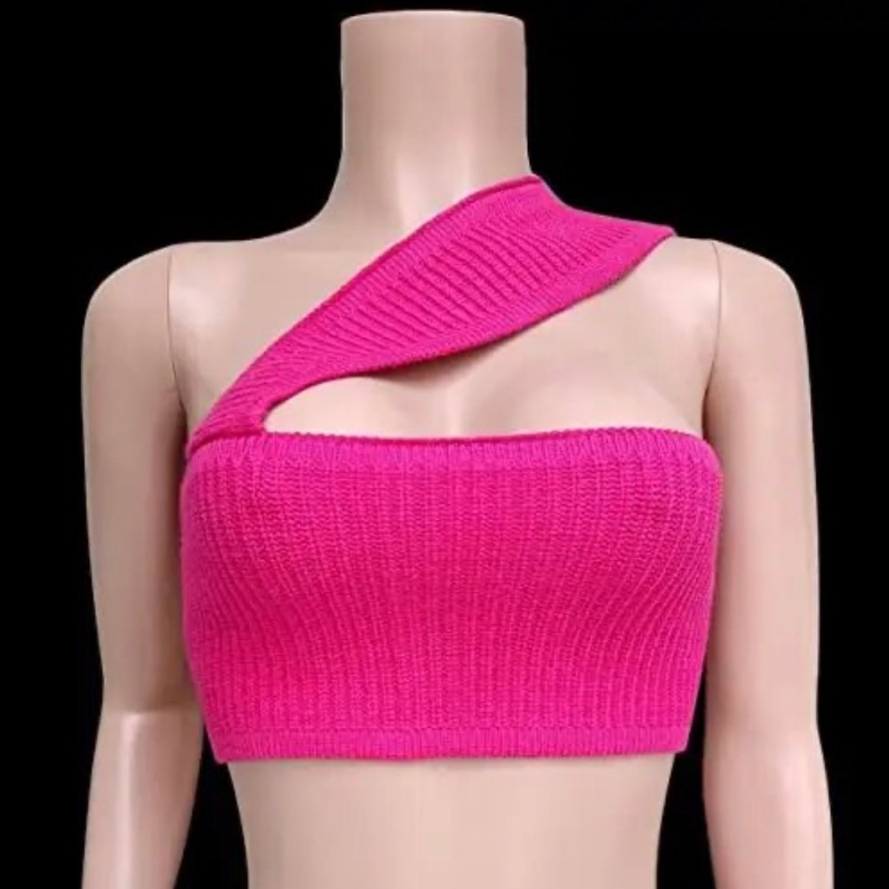 Knit Halter Crop Top